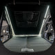 Outback Tourer 1.2 Carbon Fibre Rooftop Tent interior light strips around the bed area.