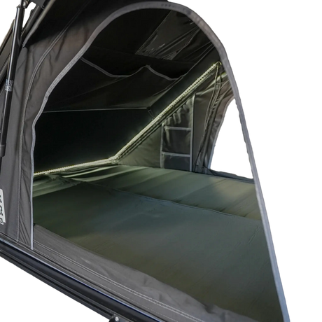 Outback Tourer 1.2 Carbon Fibre Rooftop Tent mattress view through the open window.