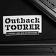 Outback Tourer 1.2 Plus Rooftop Tent Outback Tourer logo patch on black canvas.