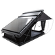 Outback Tourer 1.2 X Rooftop Tent front left studio view with a Roam Gear solar panel on the top.