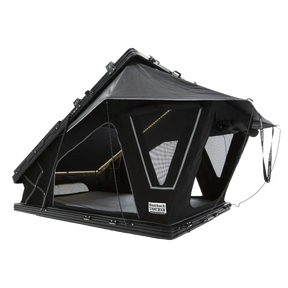 Outback Tourer 1.2 X Rooftop Tent rear left studio view with open side windows and rainfly.