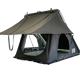 Outback Tourer 1.4 rooftop tent front left view with side windows and canopy open.