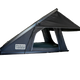 Outback Tourer 1.4 rooftop tent side view with side window open, gas strut and logo.