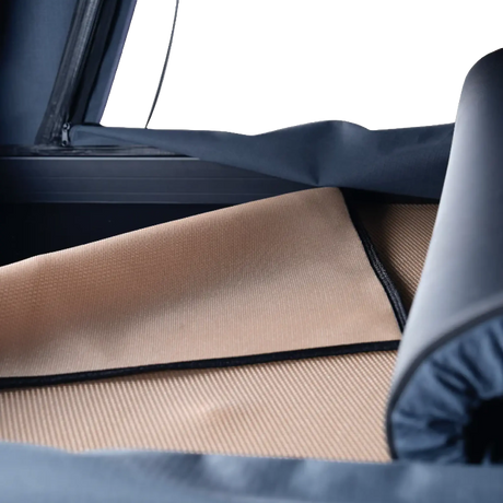Outback Tourer 1.4 Plus Rooftop Tent mattress underlay inside the tent.