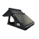 Outback Tourer 1.4 Rooftop Tent front left studio view with a Roam Gear solar panel on the top.
