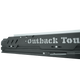 Outback Tourer 1.4 X Rooftop Tent side bracket detail with Outback Tourer rail logo.