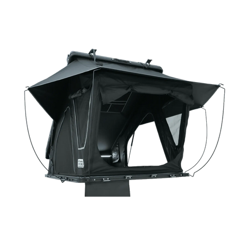 Outback Tourer 1.4 X Rooftop Tent rear left studio view with side window open.