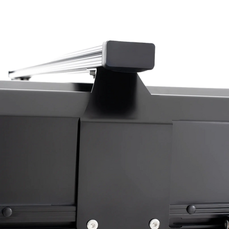 Outback Tourer 1.5 Lite Rooftop Tent cross bar end mounted on the tent.