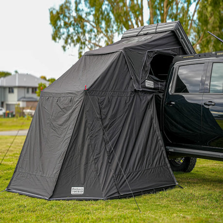 Outback Tourer 1.9 Pro Annex front right view with front door closed.