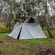 Outback Tourer 2.8 Metre Wall with multiple walls around a 270 Degree awning.