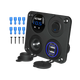 rekcharge-12v-4-way-flush-mount-panel-w-toggle-switch-twin-usbs-cigarette-lighter-socket-voltmeter-kit