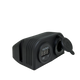 Rekcharge 12V dual surface mount socket and voltmeter in a front left view with the socket cap open.