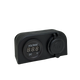 Rekcharge 12V dual surface mount socket and voltmeter front view with the socket cap closed.