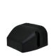 Rekcharge 12V dual surface mount socket and voltmeter rear view of the black housing and mounting slot.