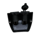 Rekcharge 12V dual surface mount socket and voltmeter underside view with the wiring terminals exposed.