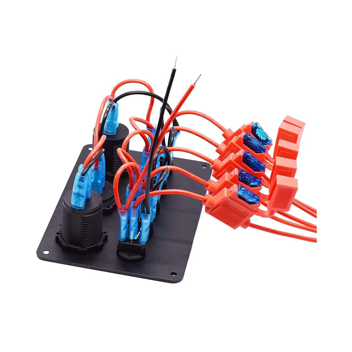 rekcharge-12v-flush-mount-multi-panel-w-5-toggle-switches-twin-usbs-cigarette-lighter-socket-voltmeter-back