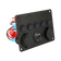 Rekcharge 12V Flush Mount Multi-Panel with 5x Toggle Switches, Twin USBs, Cigarette Lighter Socket & Voltmeter