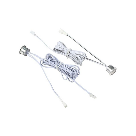 Rekcharge 12V LED touch dimmer switches with coiled white leads and plug connectors.