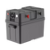 Rekcharge 12V portable battery box in a front right view with positive and negative side terminals.