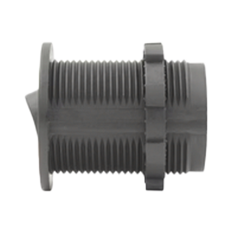 Rekcharge 12V round toggle switch side profile with threaded body and locking ring visible.