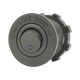 Rekcharge 12V round toggle switch front view with lock point markings and blue indicator dot.