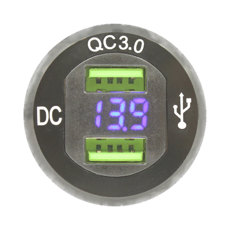 rekcharge-12v-single-twin-usb-socket-w-voltmeter-front