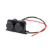 Rekcharge 12V twin cigarette lighter sockets with closed caps, mounting bracket and positive and negative leads.
