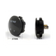 Rekcharge 12V voltmeter socket front and side dimensions diagram with a 37mm face width and 17mm body depth.