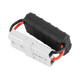 Rekcharge 130A amp meter rear view with its black case and connected grey Anderson plugs.