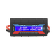 Rekcharge 130A amp meter front view with a blue illuminated display inside a black ribbed case.