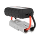 Rekcharge 130A amp meter end view with a three pin port beside the positive and negative leads.