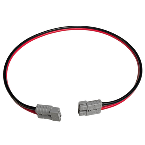 Rekcharge 1m 8 B&S battery cable with grey 50A Anderson plugs at both ends.