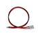 Rekcharge 1m 8 B&S battery cable with a grey Anderson plug and positive and negative leads terminated with ring terminals.