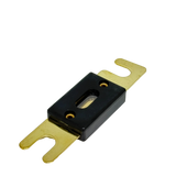 Rekcharge 300A ANL Fuse angled front-left view with gold terminals.