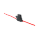 Rekcharge 30A inline standard blade fuse holder in an angled view with the protective cap closed.