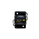 Rekcharge 50A Inline Waterproof Resettable Circuit Breaker straight front view.