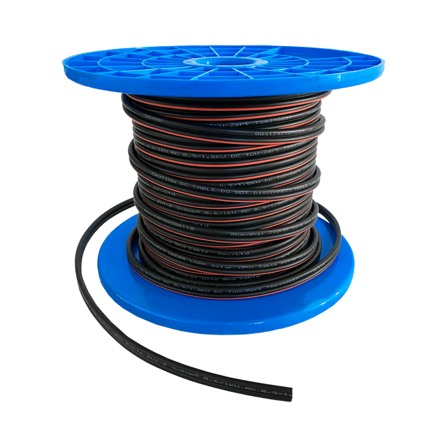 Rekcharge 6mm (6mm2) Twin Copper Solar Cable - 70A - Sold Per 50cm