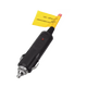 Rekcharge cigarette lighter extension lead plug close up with a metal tip and red indicator.