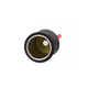 Rekcharge cigarette lighter extension lead socket end view with the inner contact visible.