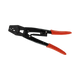Rekcharge crimping tool for Anderson connectors and lugs in a side view with its jaws closed.