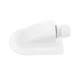 Rekcharge White ABS Single Cable Entry Gland side angle view with rounded cover.