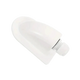 Rekcharge White ABS Single Cable Entry Gland angled front-left view with one cable gland.