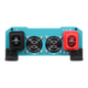 Renogy 1000W pure sine wave inverter rear panel with positive and negative terminals and two cooling fans.