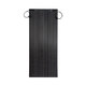 Roam Gear 100W 12V Black ETFE flexible solar panel straight front view with junction box and cables.