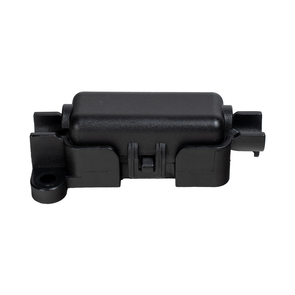 Roam Gear 125A In-line Midi fuse holder closed in a straight front view.
