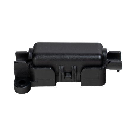 Roam Gear 125A In-line Midi fuse holder closed in a straight front view.
