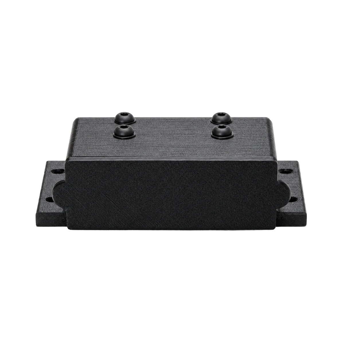 Roam Gear 12V double Anderson surface mount front view with the black dust cover fitted.