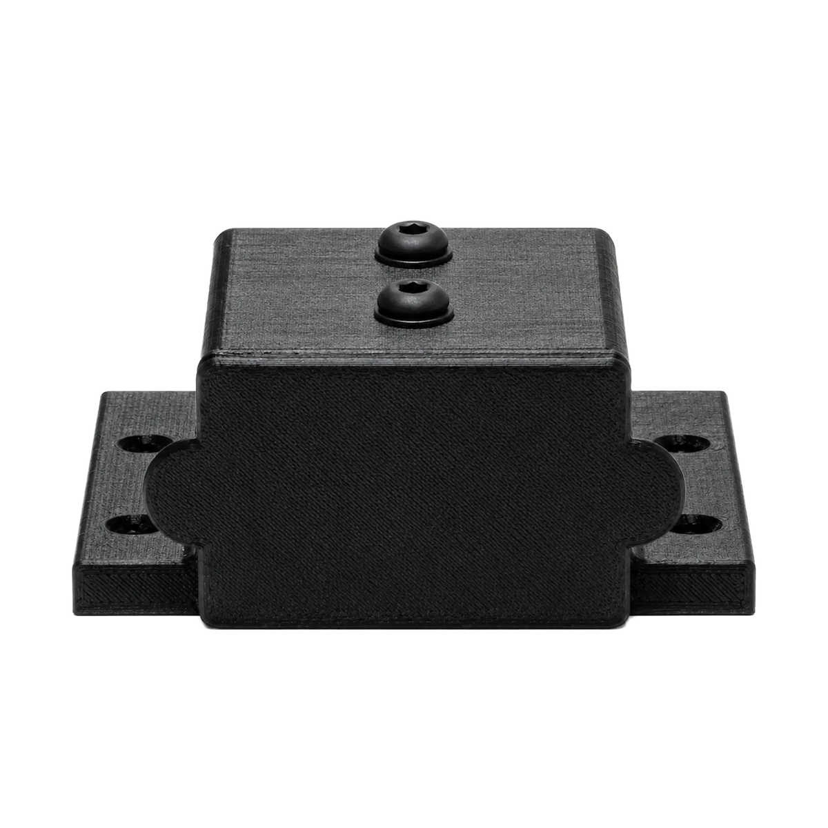 Roam Gear 12V single Anderson surface mount front view with the black dust cover fitted.