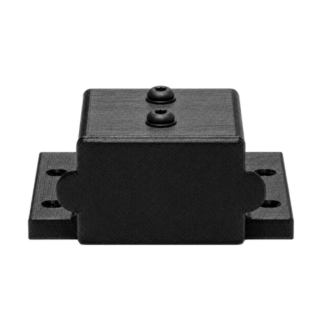 Roam Gear 12V single Anderson surface mount front view with the black dust cover fitted.