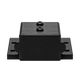 Roam Gear 12V single Anderson surface mount front view with the black dust cover fitted.